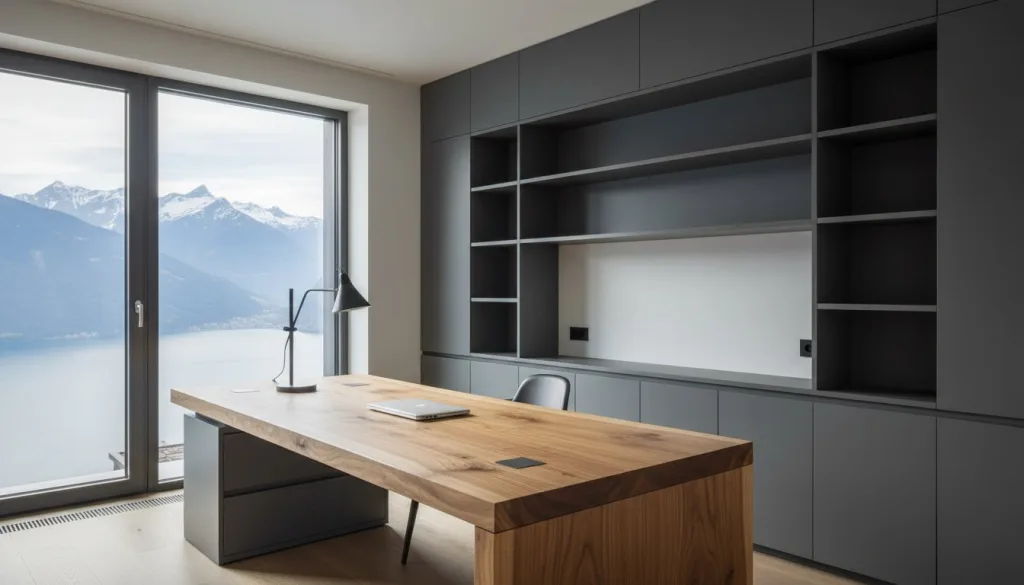 Aménagement de bureau à domicile sur mesure : L’excellence de l’ébénisterie suisse
