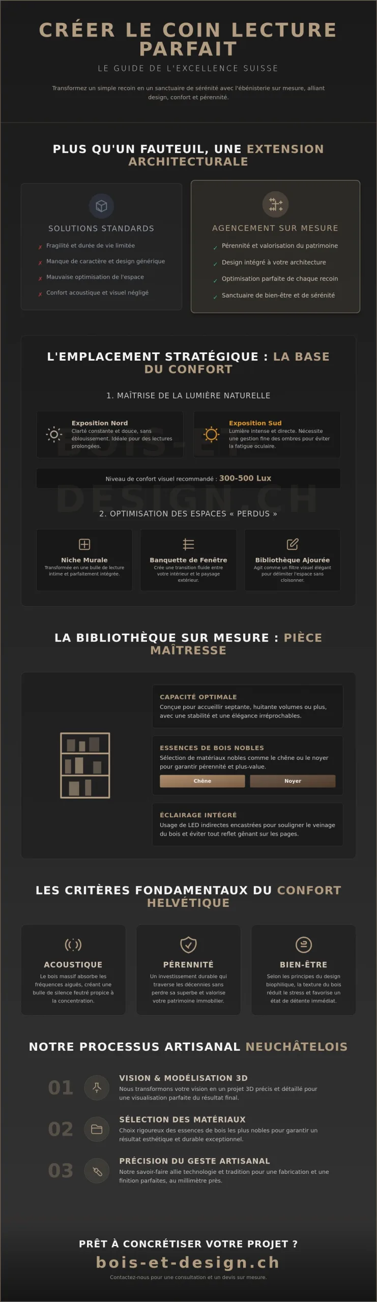 Aménagement d'un coin lecture confortable : le guide de l'excellence sur mesure
