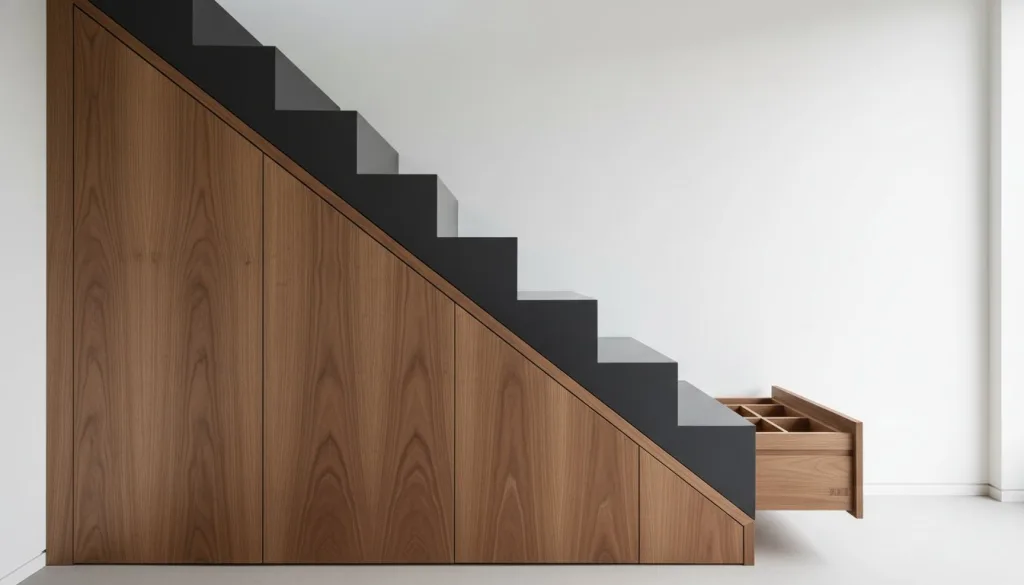 Aménagement sous escalier intelligent : l'excellence du sur-mesure en Suisse