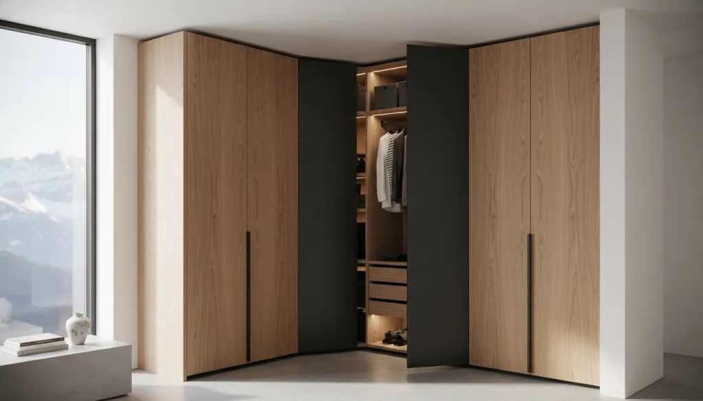 Armoire d’angle sur mesure pour chambre : le guide pour optimiser votre espace avec élégance