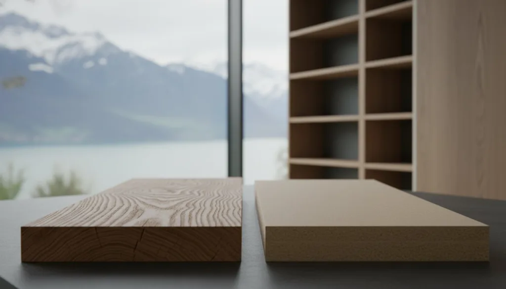 Bois massif ou MDF pour votre bibliothèque sur mesure : le guide de l'expert