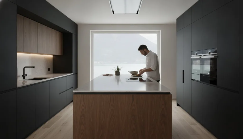 Conception de cuisine pour chef amateur : l'excellence du sur-mesure suisse