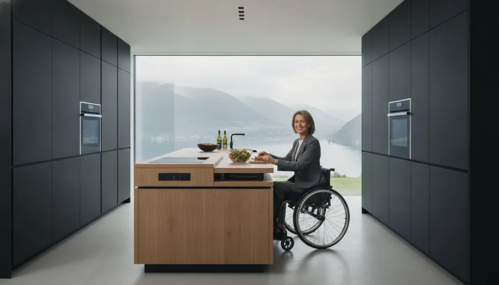 Cuisine sur mesure pour personne à mobilité réduite : l'excellence de l'accessibilité en Suisse