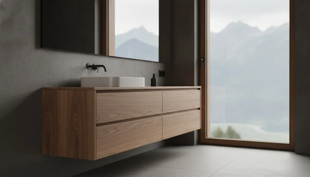 Meuble de salle de bain sur mesure : l'excellence de l'ébénisterie suisse