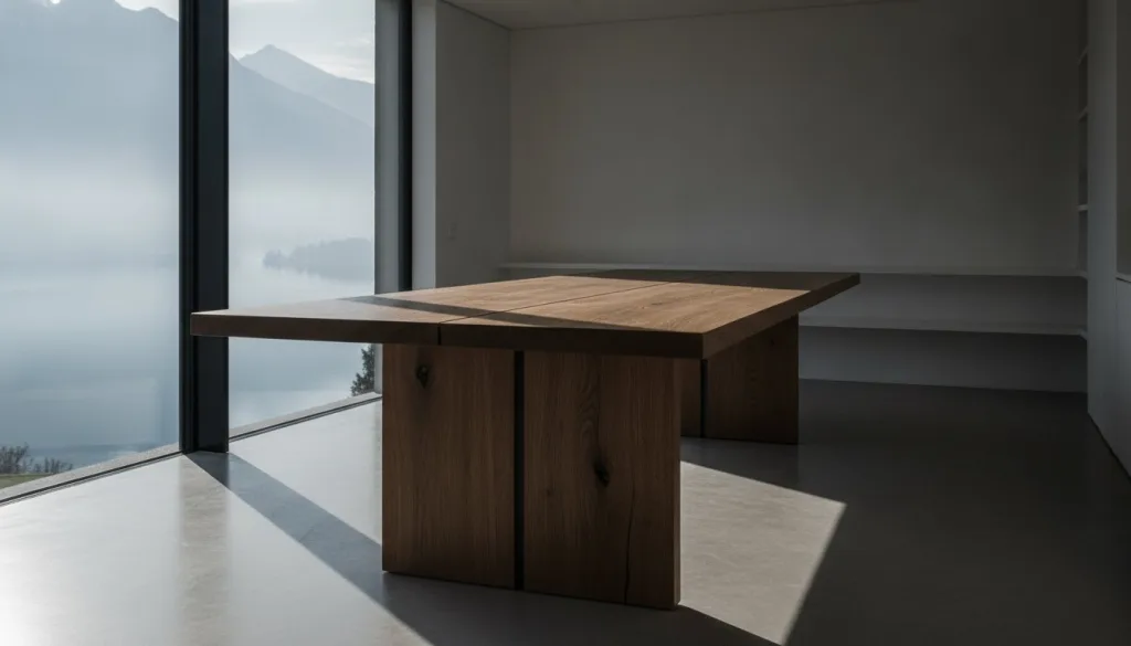 Table de salle à manger en bois sur mesure : l'excellence de l'ébénisterie suisse
