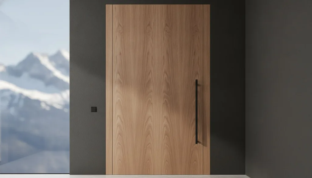 Porte intérieure en bois massif sur mesure : l'excellence de l'ébénisterie suisse