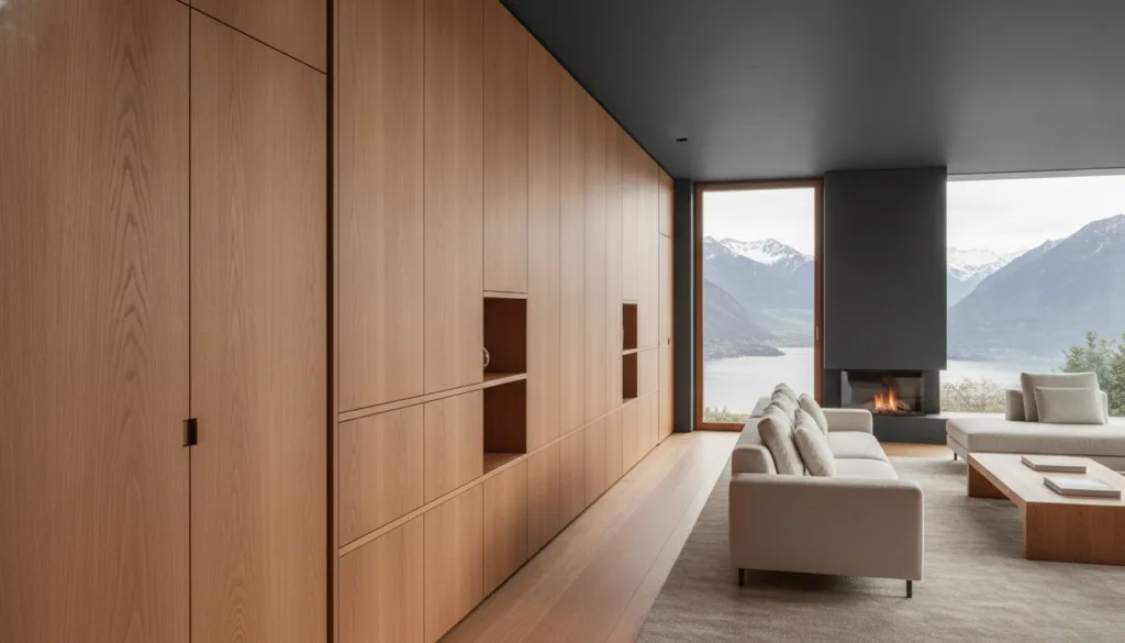 Agencement mural bois sur mesure : L'excellence de l'ébénisterie suisse en 2026