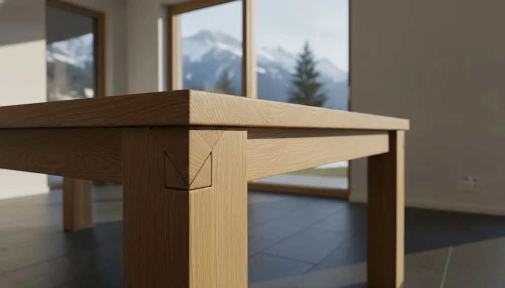 Faire fabriquer une table de ferme sur mesure : l’excellence de l’ébénisterie suisse