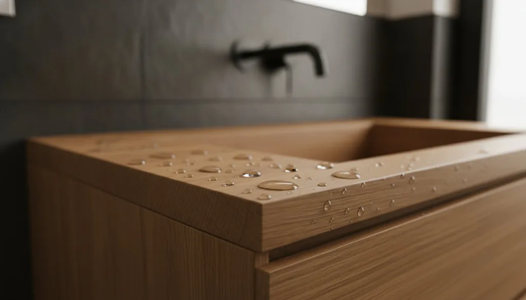 Finition bois pour meuble de salle de bain : Le guide de l’ébénisterie d’excellence
