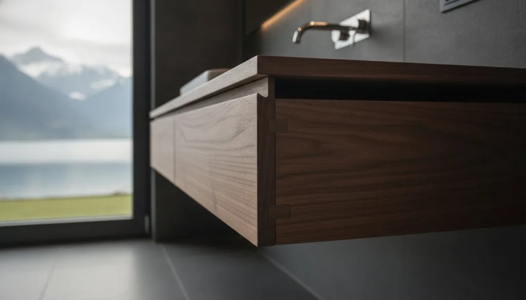 Meuble de salle de bain sur mesure Neuchâtel : l’excellence de l’ébénisterie suisse