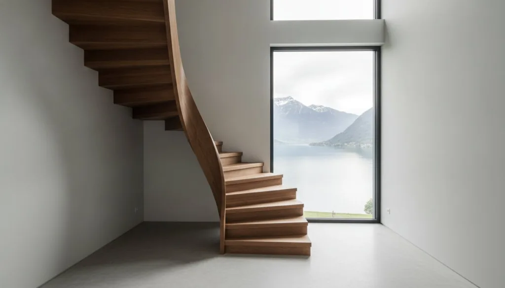 Escalier en bois sur mesure à Neuchâtel : l'excellence de l'ébénisterie suisse